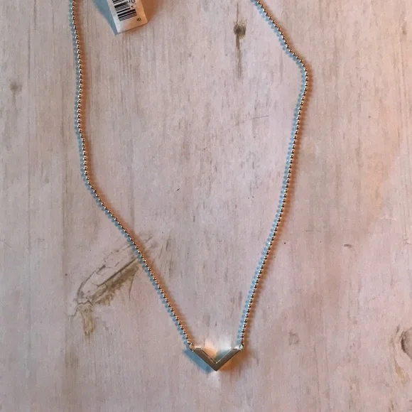 Alex Woo Sterling Silver Chevron Pendant Necklace